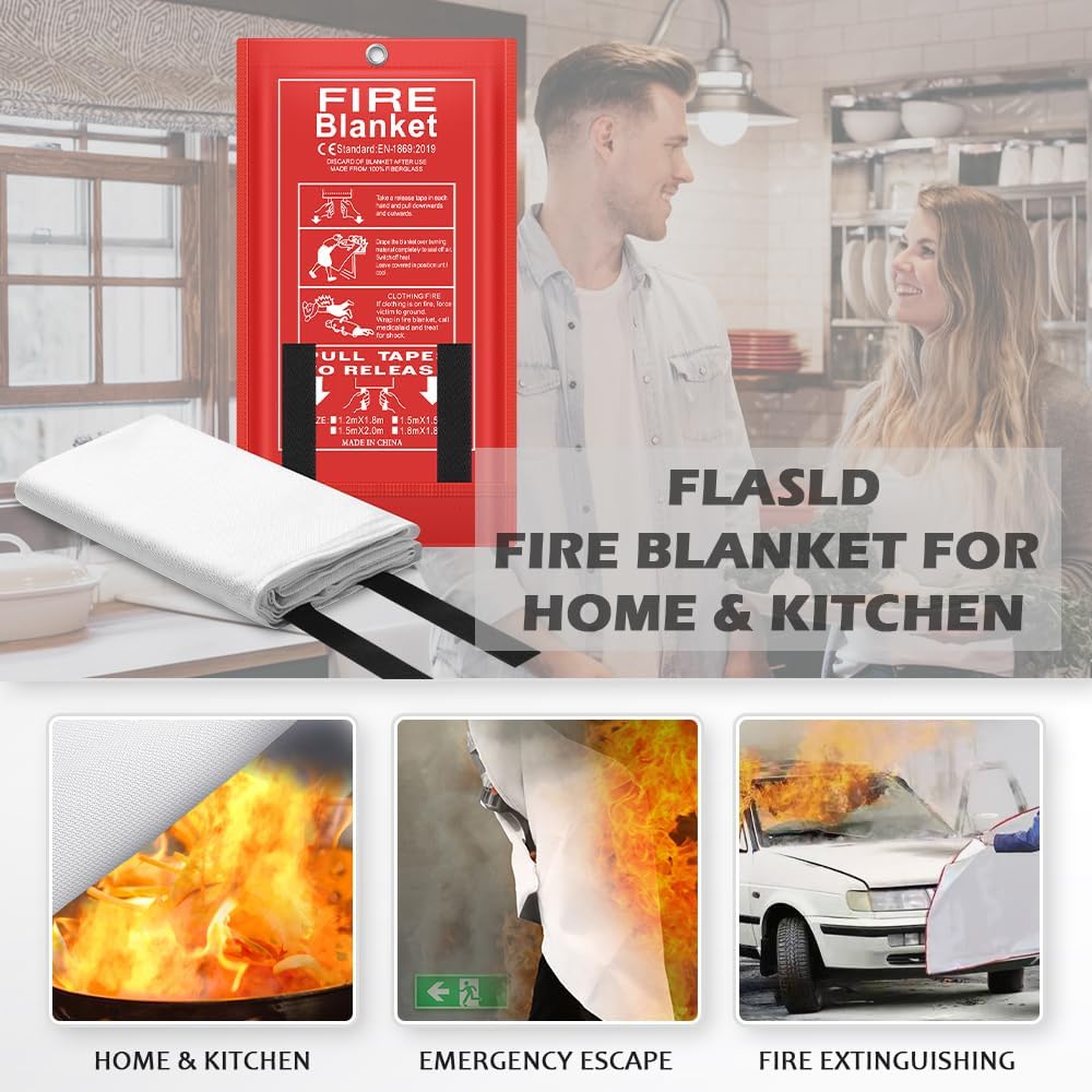 Fire Blanket Kitchen - Manta de Emergência Contra Incêndio TANAN