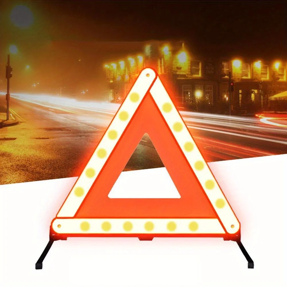 Emergency Exit Sign - Tripé reflexivo triangular para carro, aviso
