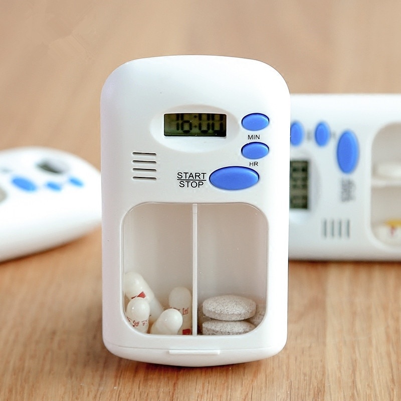 Mini portátil pílula lembrete  - Medicine Cabinet Lock avaliação e preço