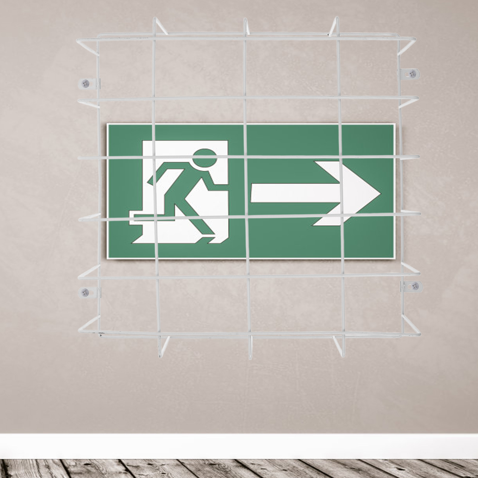 Gaiola Protetora de Aço Inoxid - Emergency Exit Sign avaliação e preço