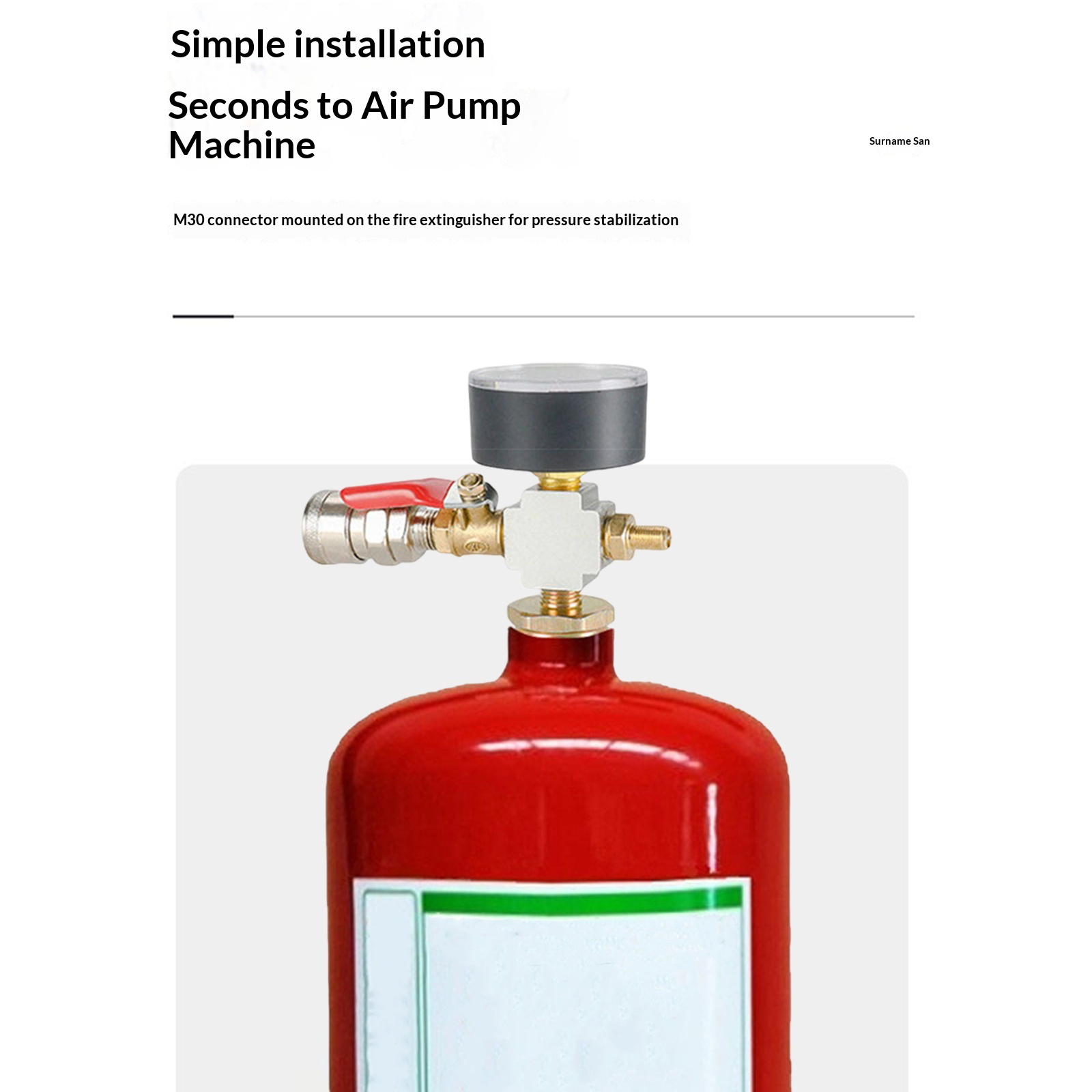 Adaptador de Pressão para Pequ - Fire Extinguisher Small avaliação e preço