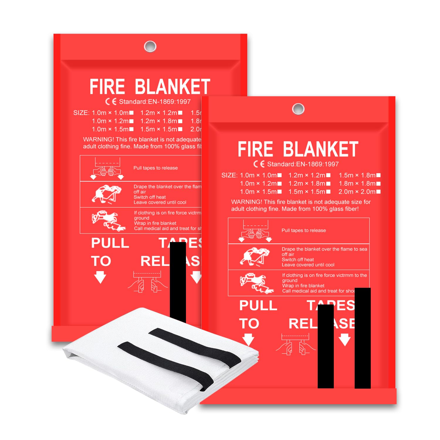 Cobertor de fogo 2 pacotes 2*2 - Fire Blanket Kitchen avaliação e preço