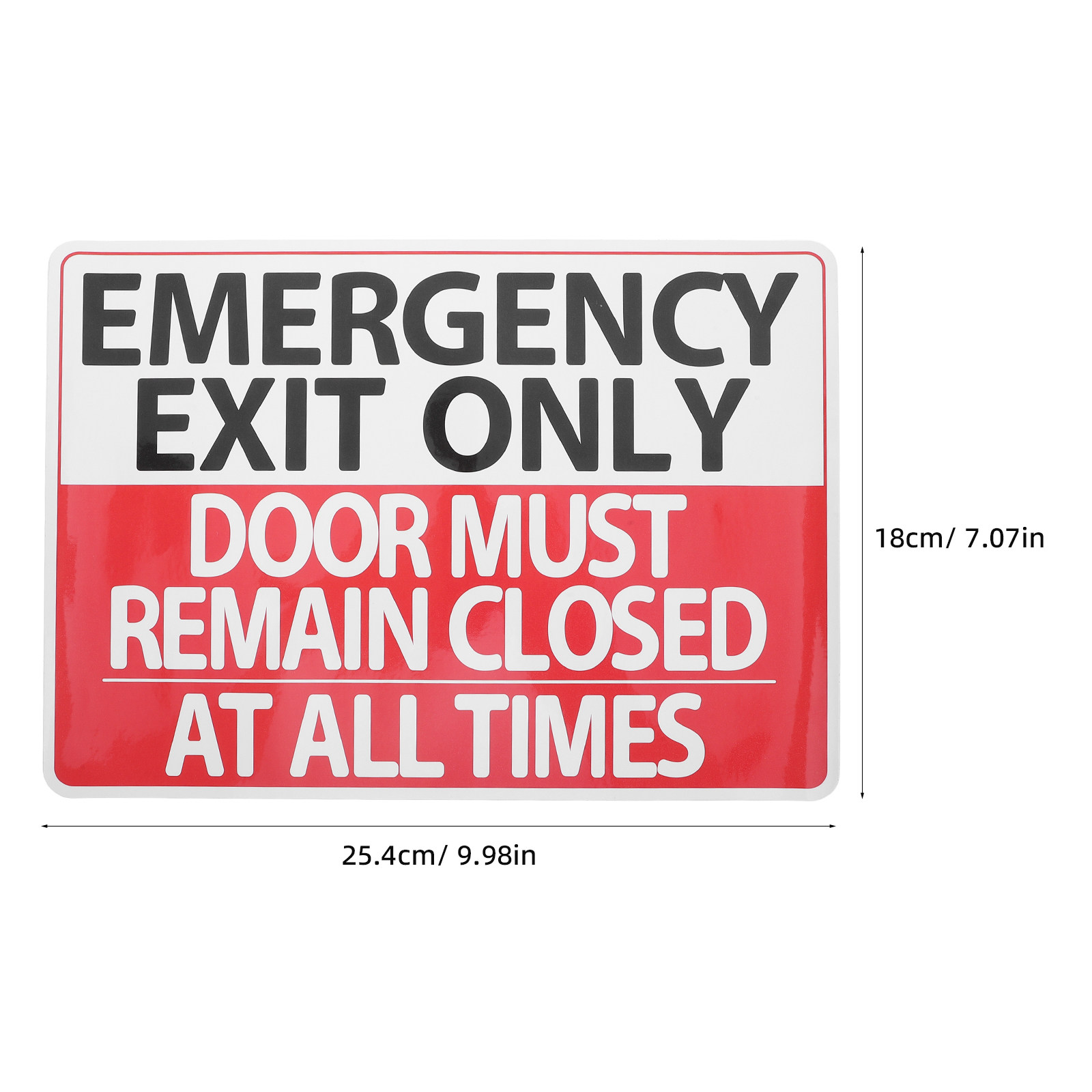 Pacote com 6 Adesivos de Sinal - Emergency Exit Sign avaliação e preço