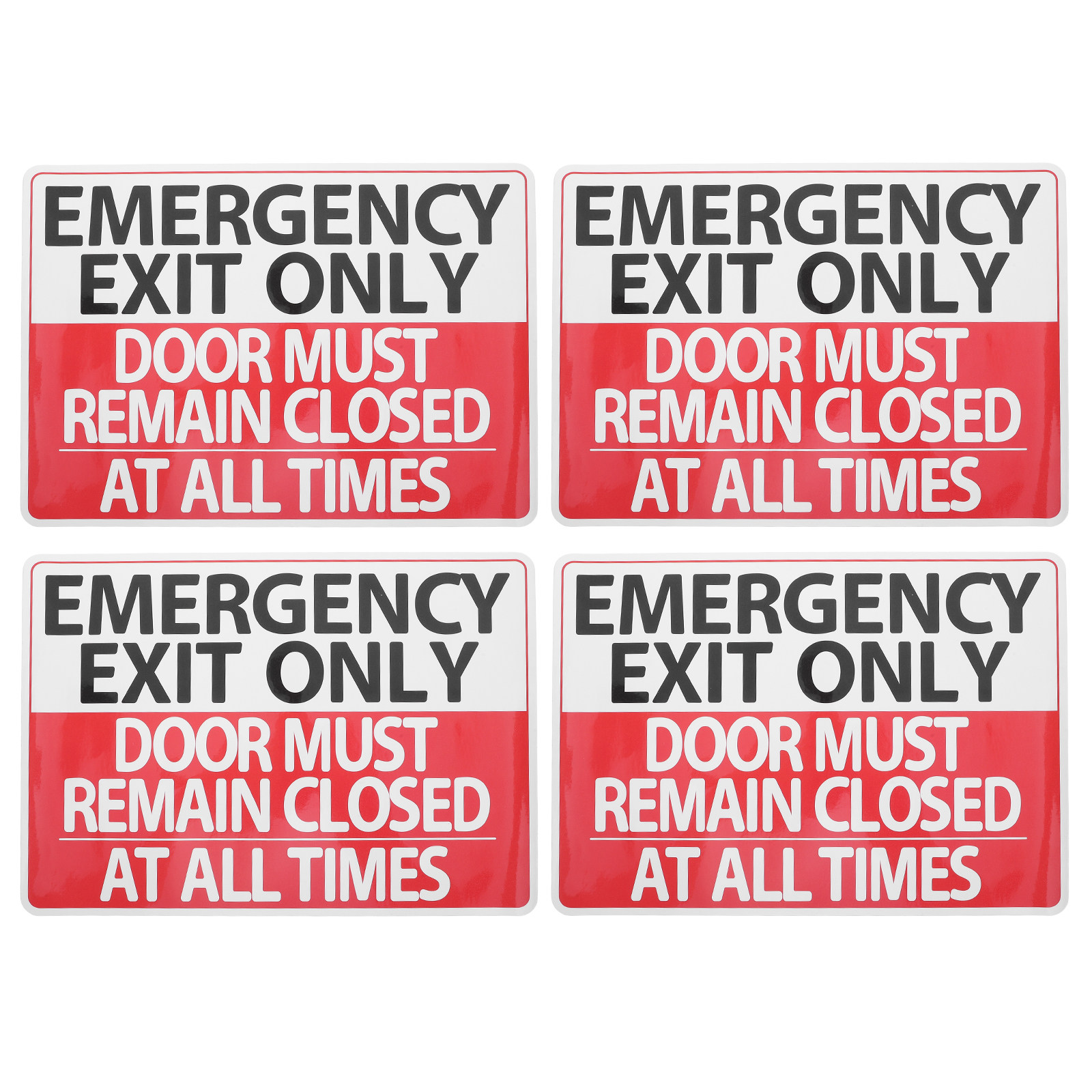 Pacote com 6 Adesivos de Sinal - Emergency Exit Sign avaliação e preço