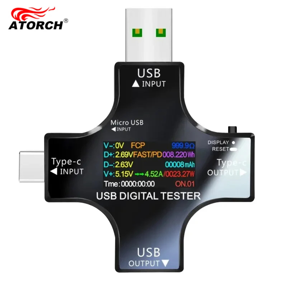 Testador usb dc tipo-c pd volt - Co Detector Plug avaliação e preço
