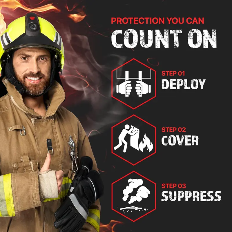 Pacote com 4 Cobertores de Eme - Fire Blanket Kitchen avaliação e preço
