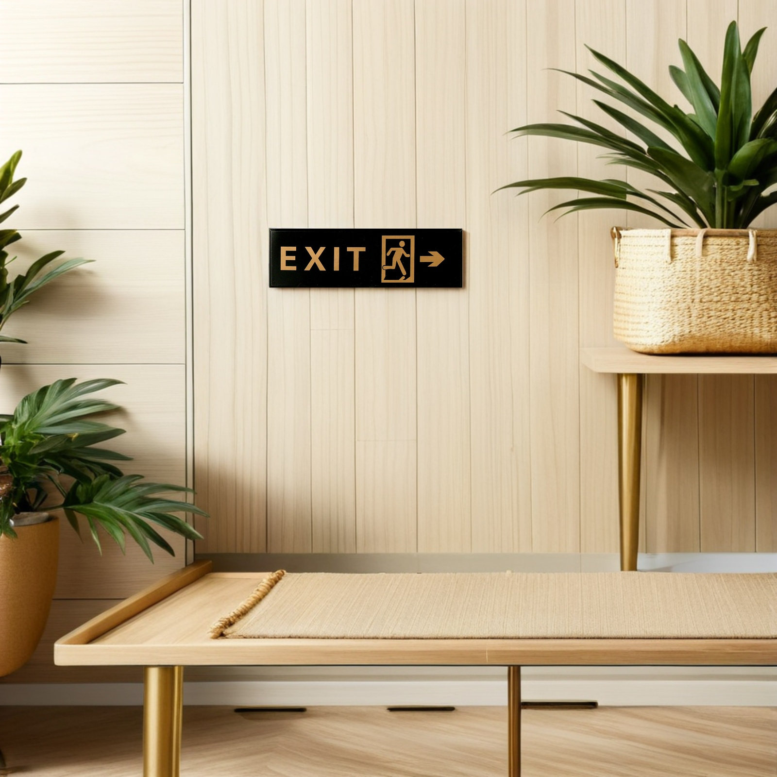 5 Placas de Sinalização de Saí - Emergency Exit Sign avaliação e preço