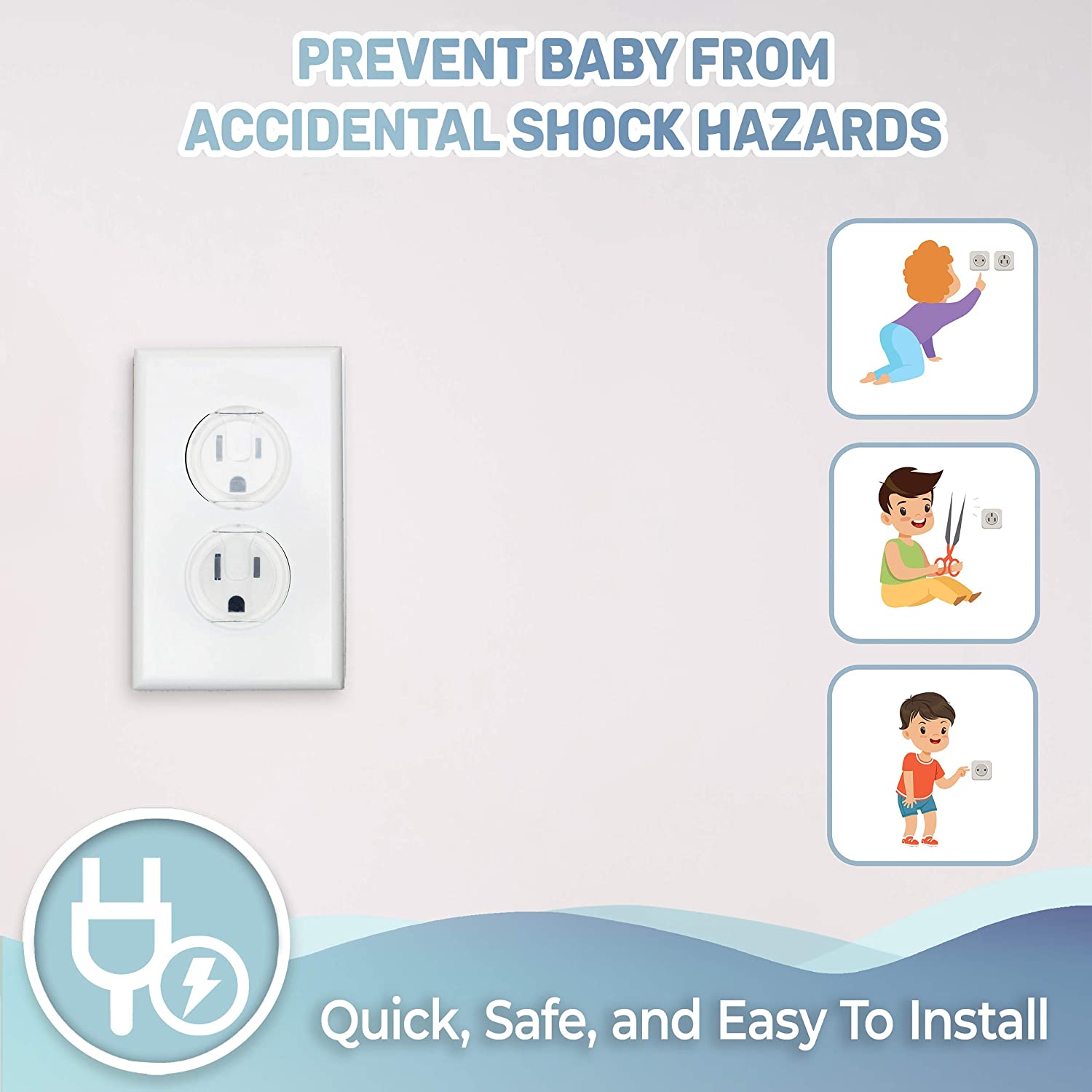 10 tampas de tomada dos pces,  - Outlet Cover Baby avaliação e preço