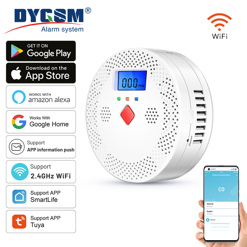 Tuya WiFi Inteligente Monóxido - Co Detector Plug avaliação e preço
