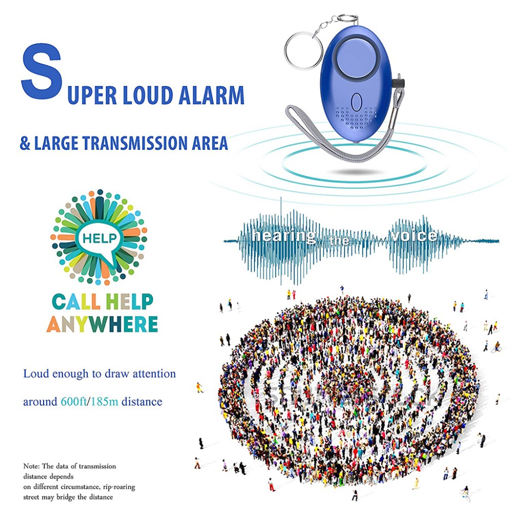 130db alarme de autodefesa ant - Personal Alarm Keychain avaliação e preço