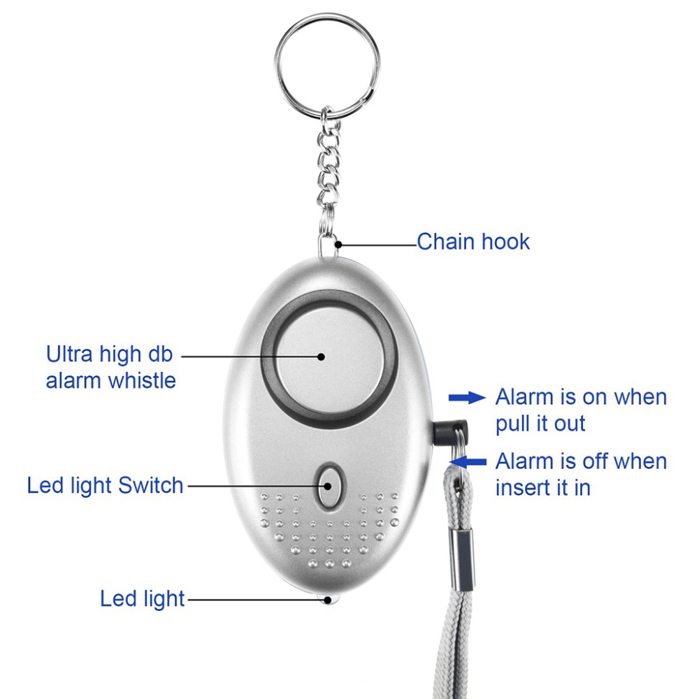 130db alarme de autodefesa ant - Personal Alarm Keychain avaliação e preço