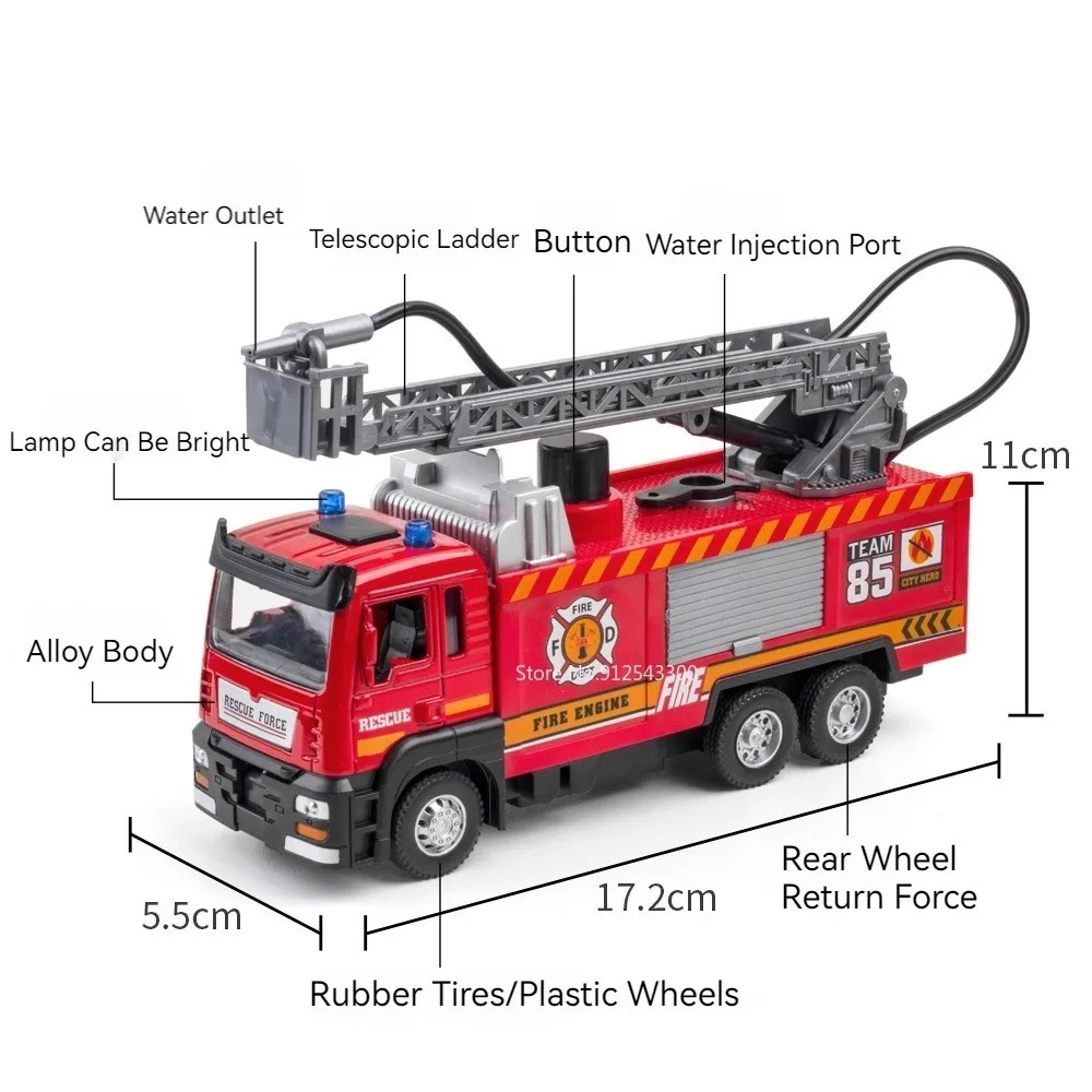 1:32 escala spray de água cami - Fire Escape Ladder avaliação e preço