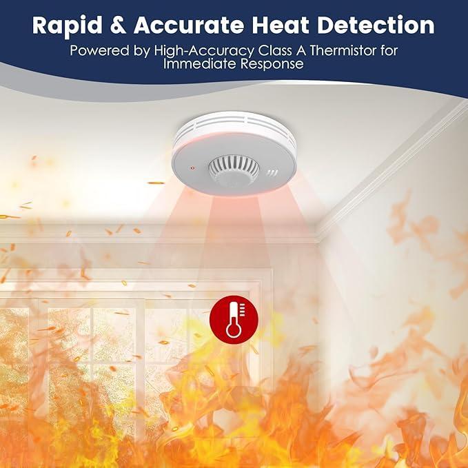 Alarme de fumaça e calor inter - Smoke Detector Interconnected avaliação e preço